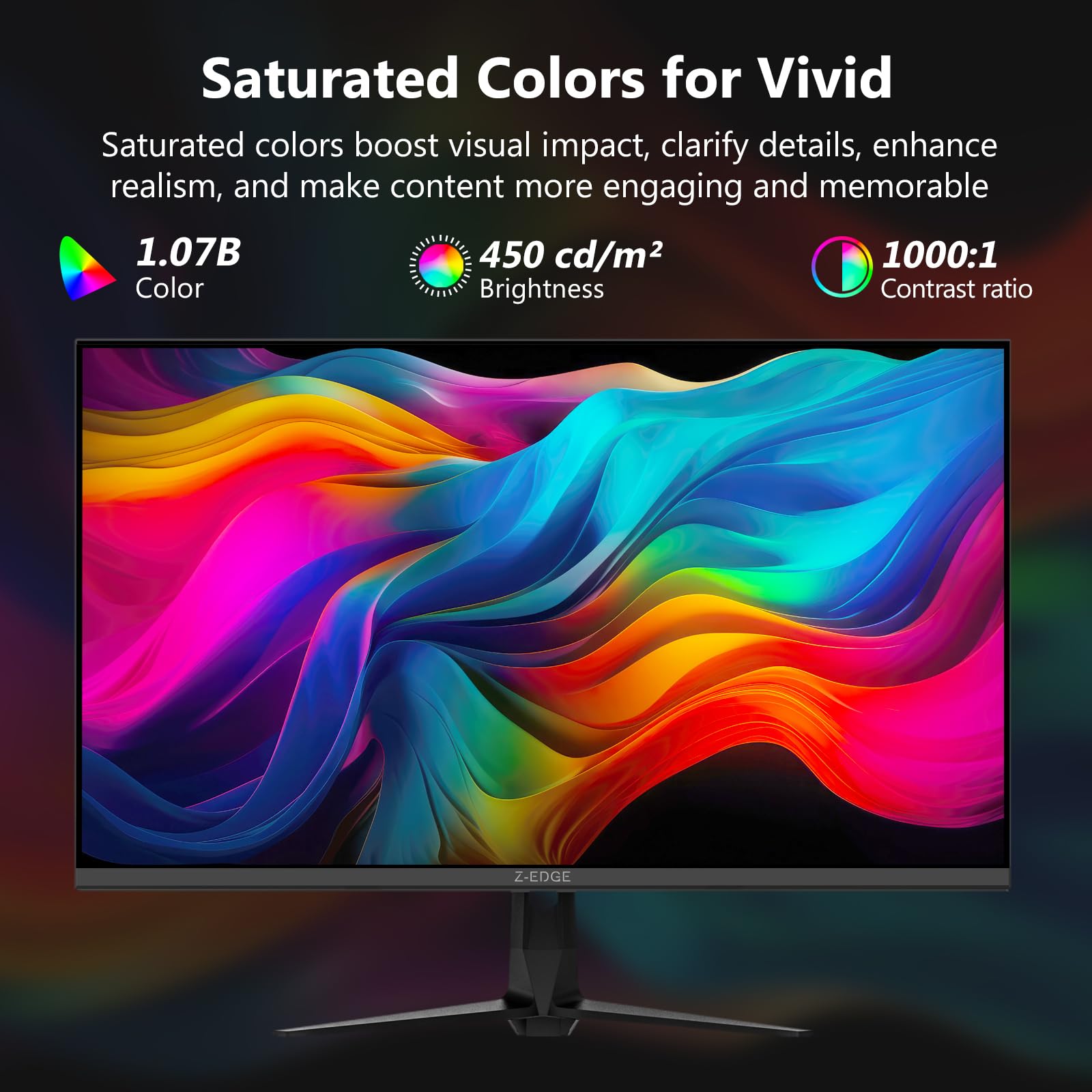 Amazon.com: 4K Monitor, Z-Edge 27 inch IPS Monitor, UHD